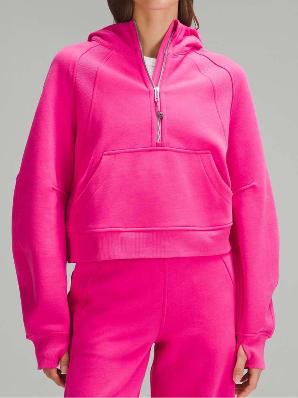 Lululemon M/L Oversized Half Zip Scuba Hoodie Sweatshirt